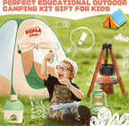 Kids Camping Set, SMILESSKIDDO 41 PCS Pretend Camping Set for Kids 3-5 with Pop Up Tent - Indoor and Outdoor Play Camping Toys for Toddlers