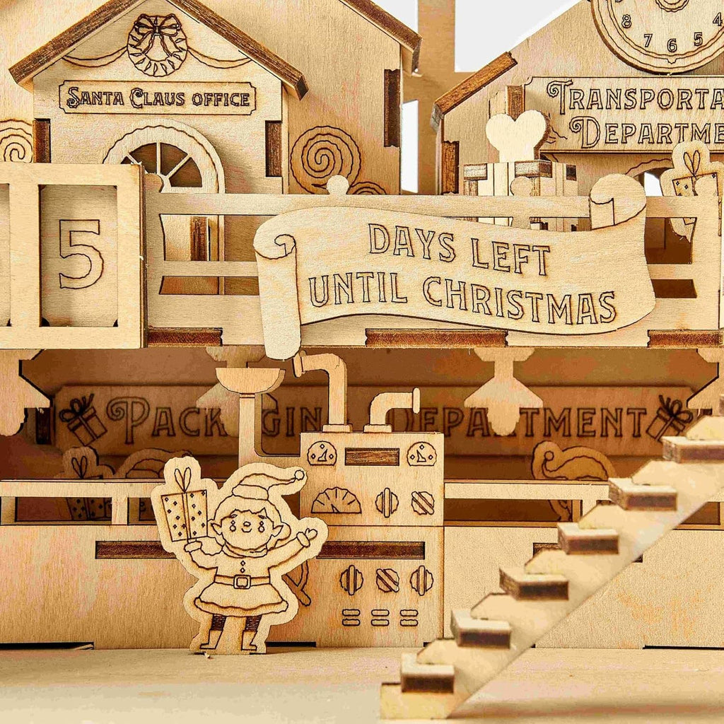 3D Wooden Puzzles Santa's Factory Model Kits, Brainteaser and Puzzle for Christmas/Birthday,Gifts for Adults and Teens to Build Combination