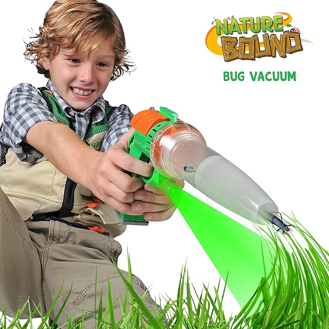 Nature Bound Bug Catcher Toy | Eco-Friendly Bug Vacuum, Catch and Release | Ages 3 to 12 Indoor/Outdoor Play Toy | Includes Capture Core with Magnification | Complete Kit for Kids | Green