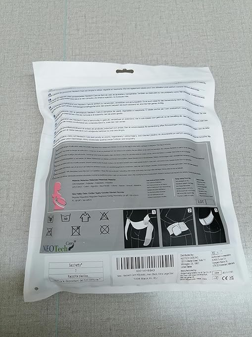 NeoTech Care Adjustable Maternity Belt - Light and Breathable Pregnancy Belly Support Band for Pregnant Women (Black, Extra Large Size)