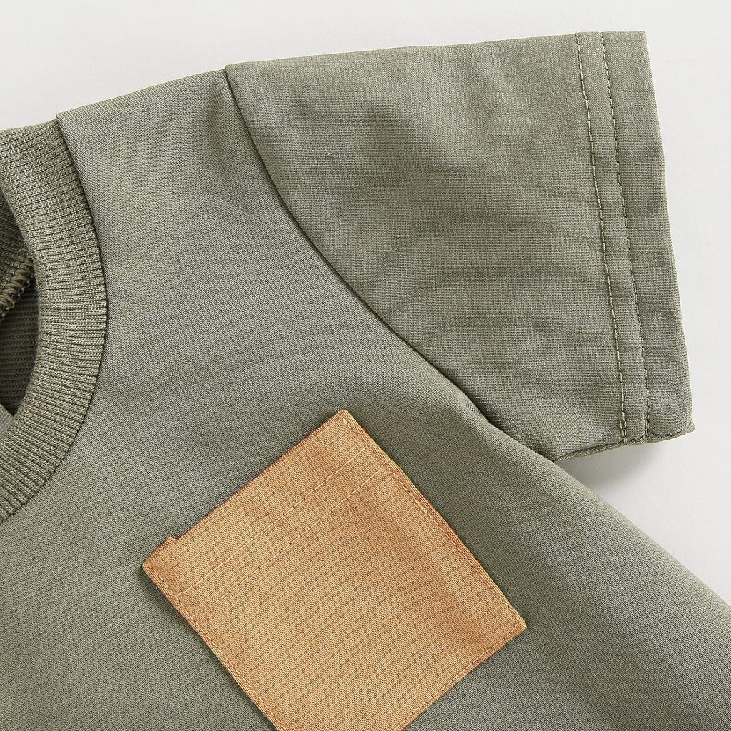 Mubineo Infant Toddler Baby Boy Summer T Shirt Shorts Outfits Short Sleeve Tee Tops Clothes Set