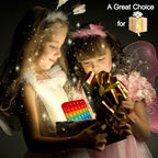 Alphabet Pop Fidget Toy Letters ABC Numbers Learning and Educational Toys Square Sensory Toys Popper Games Stress Relief Gifts for Kids 2 Packs Single Side(Uppercase and Lowercase Letters)