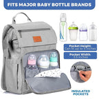 PILLANI Baby Diaper Bag Backpack - Large Bag for Boys & Girls, Waterproof Diaper Backpack - Travel Diaper Bags w/Changing Pad, Baby Registry Search & Shower Gifts - Essentials Must Haves Newborn Stuff