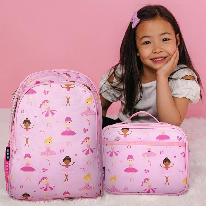 Wildkin 15-inch Kids Backpack – Durable, Padded, Adjustable for School & Travel - Ballerina