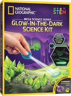 NATIONAL GEOGRAPHIC Mega Science Kit - Glow in The Dark Lab with Crystal Growing Kit, Slime Making, Glowing Putty, and More Science Experiments, Slime Kit for Boys and Girls (Amazon Exclusive)