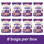 Happy Baby Organic Yogis Freeze-Dried Yogurt & Fruit Snacks, Mixed Berry, 1-Ounce Pouches (Pack of 8)