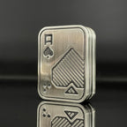 Metal Poker Fidget Slider EDC Adult Fidget Toys ADHD Tool Anxiety Stress Relief Toys Office Desk Toys Gifts for Boyfriend and Father (Three Layer AAA)