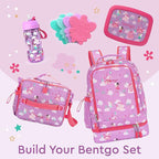 Bentgo Kids 2-in-1 Backpack & Insulated Lunch Bag - Durable 16” Backpack & Lunch Container in Unique Prints for School & Travel - Water Resistant, Padded & Large Compartments (Fairies)