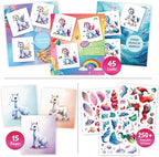 Sticker Dress Up Unicorn - Kids Activity Book Learn Fashion Design for Unicorn with Guides and 250+ Reusable Stickers. Gift for Girls Ages 5,6,7,8