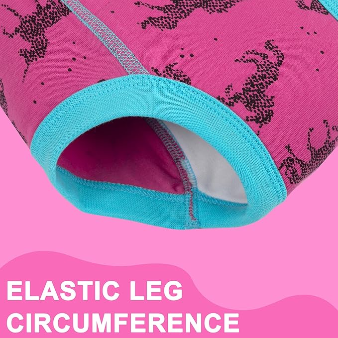 BIG ELEPHANT 10-Packs Training Underwear Absorbent Toddler Potty Trained Pants for Boys and Girls, 12 Months - 9 Years