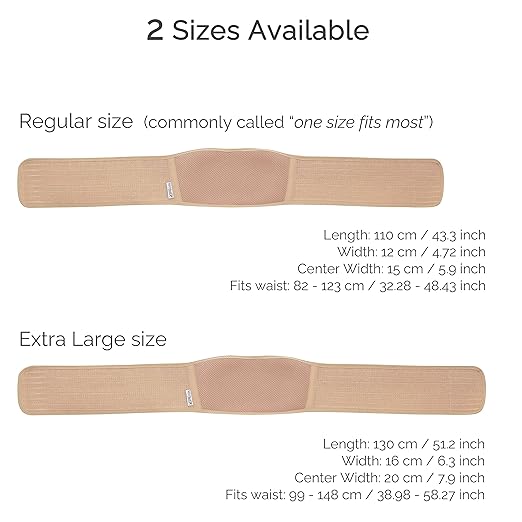 NeoTech Care Adjustable Maternity Belt - Light and Breathable Pregnancy Belly Support Band for Pregnant Women (Beige, Regular Size)