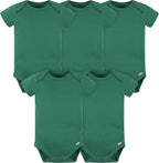 Gerber baby-boys 5 Pack Onesies Multi-packs Bundle Interlock 180 Gsm