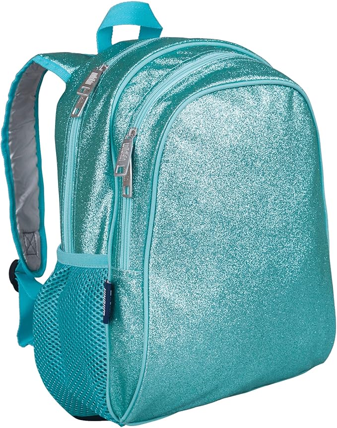 Wildkin 15-inch Kids Backpack – Durable, Padded, Adjustable for School & Trave (Blue Glitter)