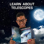 NASA Lunar Telescope for Kids – 90x Magnification, Includes Two Eyepieces, Tabletop Tripod, and Finder Scope- Kids Telescope for Astronomy Beginners, Space Toys, NASA Gifts (Amazon Exclusive)