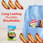 BioSwiss Bandages, Hot Dog Shaped Self Adhesive Bandage, Latex Free Sterile Wound Care, Fun First Aid Kit Supplies for Kids, 50 Count