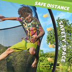 14FT 12FT 10FT 16FT Trampoline with Safety Enclosure, Anti-Rust Coating – ASTM Certified, Heavy-Duty Outdoor Trampoline with Ladder – for Kids & Adults