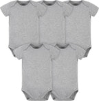 Gerber baby-boys 5 Pack Onesies Multi-packs Bundle Interlock 180 Gsm