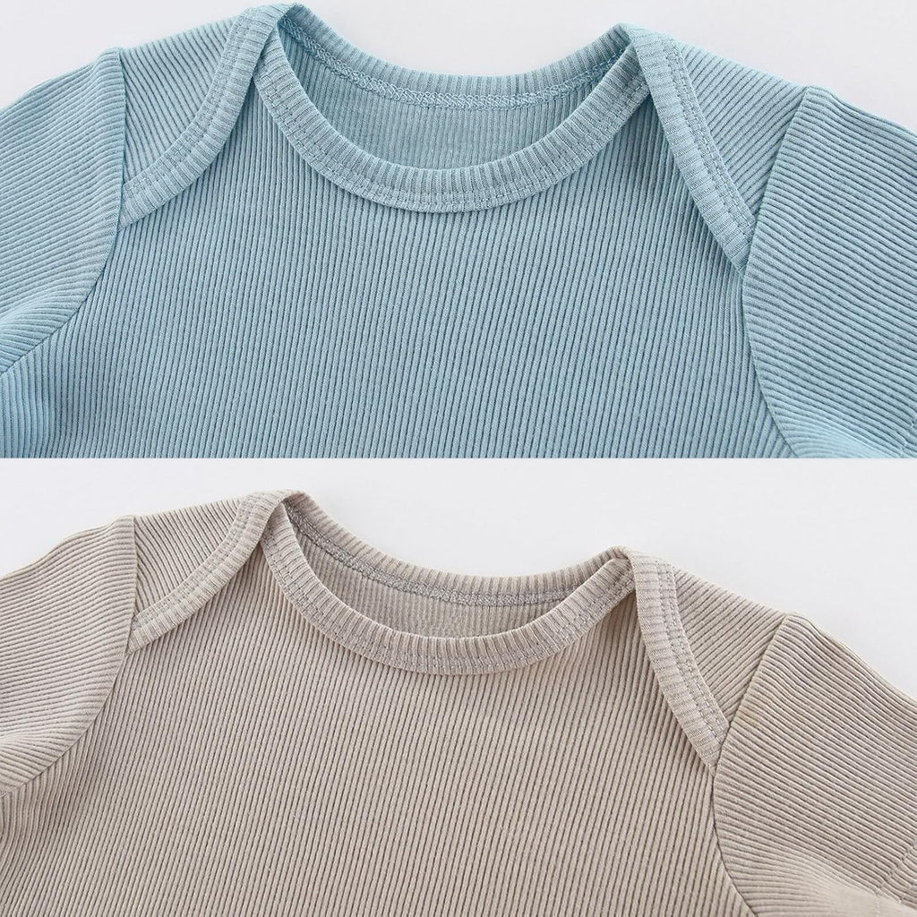 Newborn Baby Short Sleeve Bodysuit Cotton One-Piece Baby Clothes 5-Pack, 0-12 Months