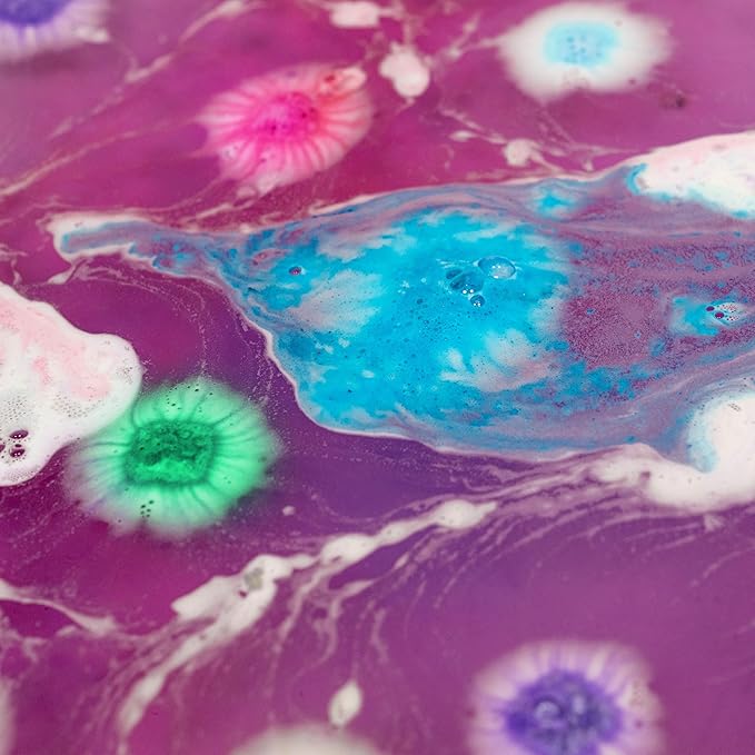 Tub Works Lil' Bursts Mini Bath Bombs for Kids, 90 Count, Gumdrop | Nontoxic | Tiny With A Burst of Color, Foam & Bubbles | Customize Bath With Fun Colors | Create Bath Art