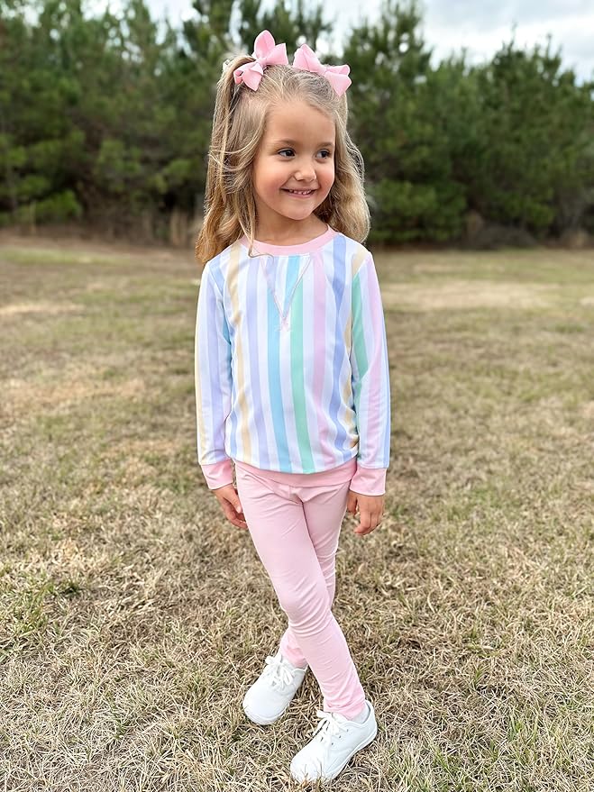 Wee Ones Girls' Plain Wrap Classic Grosgrain Hair Bows on a WeeStay No-Slip Hair Clip, Handmade, Mini, Pearl Pink