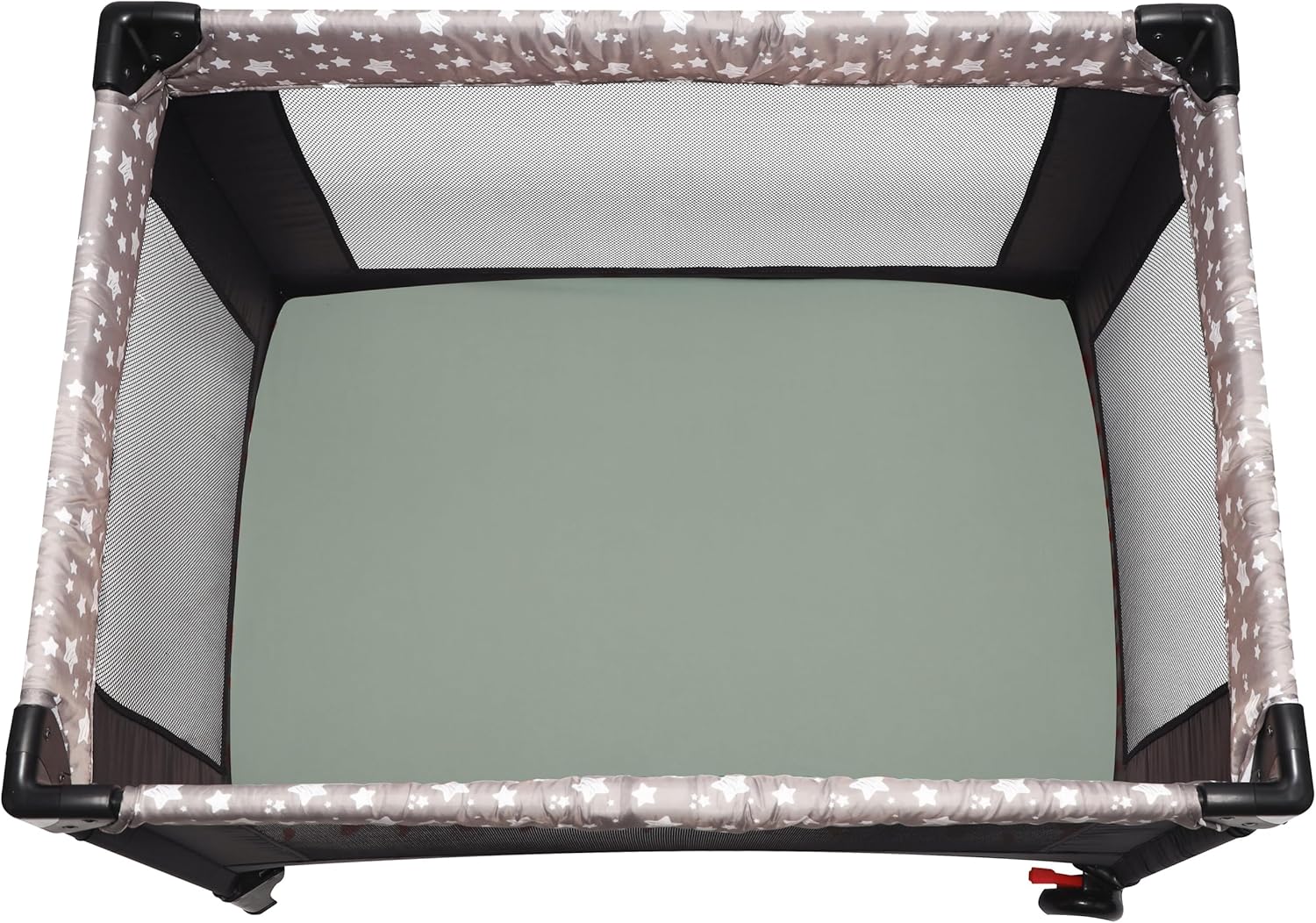 Pack and Play Sheets Fitted, 2 Pack Pack n Play Sheets for Graco Pack n Play Mattress, Unisex Playard Sheets for Boys Girls (Brown & Green, 38 X 26 Inch)