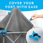 National Geographic Indoor Fort Building Kit - 225 Pieces for Creative Play, STEM Building Toys for Kids Ages 6-12, Blanket Fort (Amazon Exclusive)