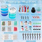 LAWOHO Slime Build a Snowman Kit, Snowman Christmas Crafts for Kids, Stocking stuffersfor Kids Christmas Crafts Xmas Gift