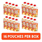 HAPPYTOT Organics Stage 4 Baby Food Pouches, Gluten Free, Vegan Snack, Super Bellies, Fruit & Veggie Puree, Banana, Carrot & Strawberry 4 Ounce (Pack of 16)