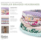 Parker Baby Toddler Girl Braided Headbands, Assorted 10 Pack of Hair Accessories for Girls - "Wildflower Set"