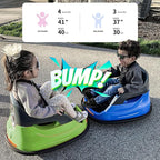 12V Kids Bumper Car, Electric Baby Bumper Car for Toddlers with Remote Control, 3 Speeds - Green