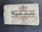 Personalized Baby Blanket Baby Quilt Monogrammed Blankets for Boys and Girls Embroidered Baby Gifts Princess Crown