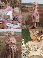 FANCY CLOUDS Hair Clips for Girls Women Toddler Baby,Assorted 20Pcs Flower Fabric Fully Lined Small Alligator Clips Hair Accessories for Teens Child Kids Gifts