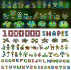 TOSY Magnet Cube 3x3 - 240 Magnets, 30 Blocks, 7 in 1: Puzzle Cube Game, Creative Building Blocks, Transformable Fidget Spinner, Infinity Cube, Magnet Tiles, UV Flashlight, Glowing STEM Toy, 2-Pack