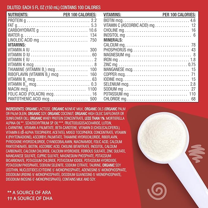 Earths Best, Formula Infant DHA ARA Organic, 23.2 Ounce