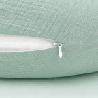 Accmor 2 Pack Muslin Nursing Pillow Covers, 100% Cotton Soft Nursing Covers for Breastfeeding Pillows, Slipcover for Baby Girls Boys Newborn