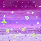 LAWOHO 6 Packs Gradient Purple Slime Kit - Cloud, Butter & Clear Slimes, Crunchy Slimes Kits for Kids with Beach Charms & Add-ins, Party Favors for Girls & Boys, 360ml Soft Non Stick Slime Making Kit