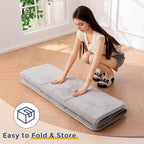 MAXYOYO 1.2" Thick Baby Play Mat for Floor, 49"x 49" Foldable Playpen Mat, Tummy Time Foam Mats Ultra Soft Support, Padded Carpet with Non-Slip Backing for Infant,Kids and Toddler Crawling, Grey