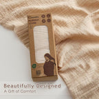Nursing Cover 100% Cotton Breastfeeding Cover Privacy Muslin Large Full Coverage Nursing Scarf with Gift Box (Linen)