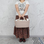 Diaper Caddy Organizer Cotton Rope Baby Basket Nursery Storage and Portable Tote Bag for Car Ideal Baby Shower Gifts and Registry Must-Have for Newborn Essentials Large konjak