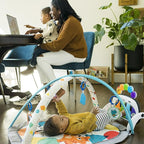 Baby Einstein 4-in-1 Kickin' Tunes Music and Language Play Gym and Piano Tummy Time Activity Mat