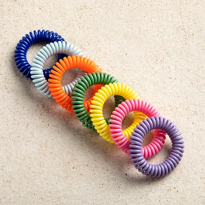 15 Pack Mosquito Repellent Bracelets, DEET-Free for Kids & Adults, Individually Wrapped Bands