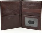 Passport Wallet Executive Boarding Pass Holder Radish Brown made with Cow Leather