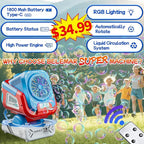 2025 Upgraded Bubble Machine with Remote Control, Automatic Rotation & RGB Lights, 1800mAh Rechargeable Battery, Type-C Charge, Bubble Maker for Kids, Weddings, Birthday Parties, Outdoor Activities
