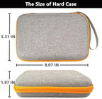 Case Compatible with Giiker Super Slide Brain Games, Protective Storage Bag Holder for Giiker Brain Teaser Puzzles Games Toys (Only Case) (Orange-Grey)