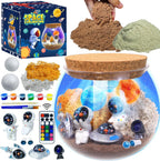 Astronauts Light Up Terrarium Kit for Kids DIY Space Toys Painting Kits Astronauts Toys Birthday Gift for Boys and Girls Ages 4 5 6 7 8-12 Year Old - Kids Arts & Crafts Kit