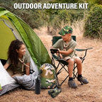 Outdoor Adventure Kit for Kids – Premium Camouflage Camping Gear with Walkie-Talkies – Military Style Toys – 10 in 1 Bundle – Ideal for All Ages and Genders