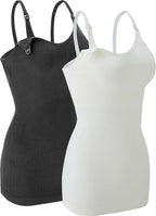 Nursing Tank Tops for Breastfeeding - Pregnancy Must Haves Maternity Camisoles with Built in Bra