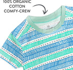 HonestBaby 5-Pack Short Sleeve T-Shirts 100% Organic Cotton Baby, Toddler, Little Kid, Boy, Girl, Unisex