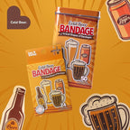 BioSwiss Bandages, Cold Beverage Shaped Self Adhesive Bandage, Latex Free Wound Care, Fun First Aid Kit Supplies for Adults, 24 Count