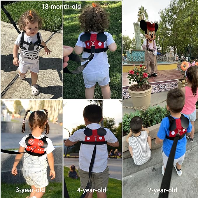 Toddler Leash Baby Harness Child Leash for Toddler Kids, Backpack Baby Kids Leash for Toddlers Age 1 2 3 4 Years Old Boys and Girls